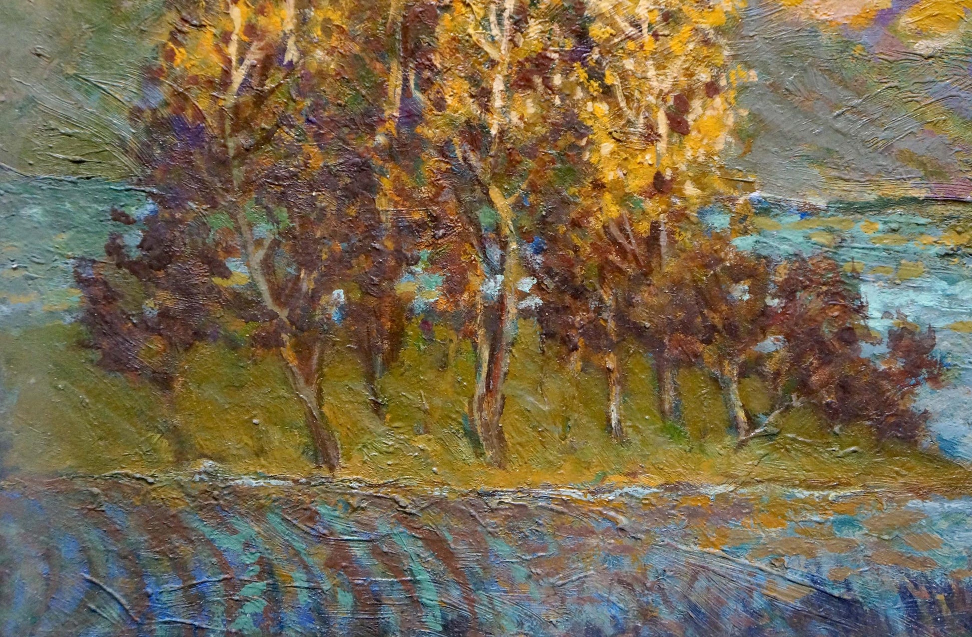 Oil painting Radiant Day by Miroshnichenko Ivan Vasilievich, autumn trees