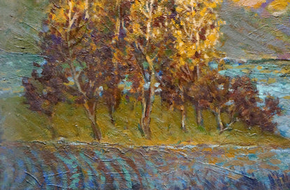 Oil painting Radiant Day by Miroshnichenko Ivan Vasilievich, autumn trees