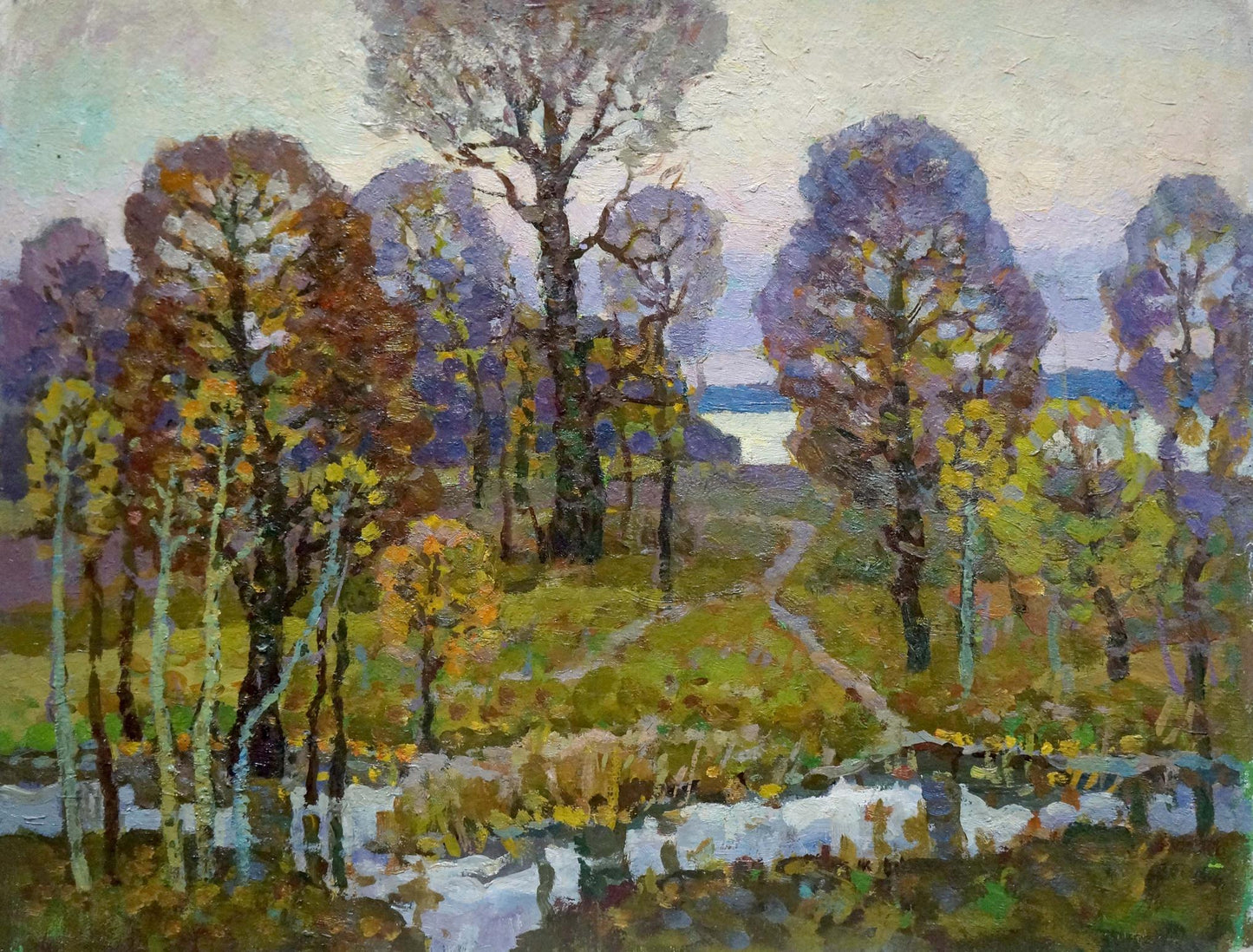 Oil painting Autumn landscape by Ruban Grigory Savelievich