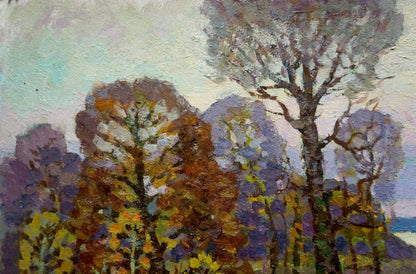 Oil painting Autumn landscape by Ruban Grigory Savelievich