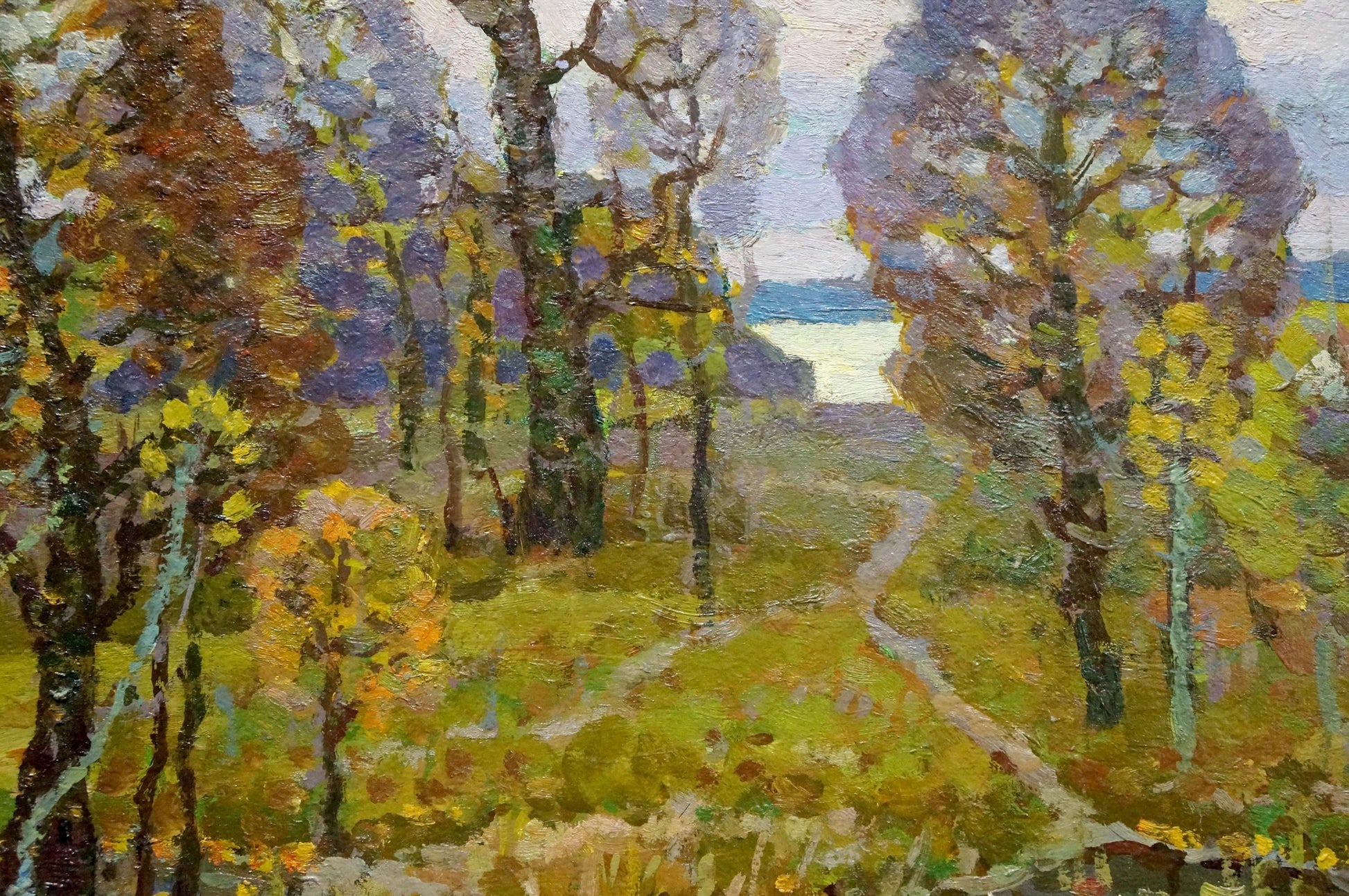 Oil painting Autumn landscape by Ruban Grigory Savelievich
