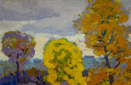 Oil painting Paths through the golden forest by Grigory Ruban