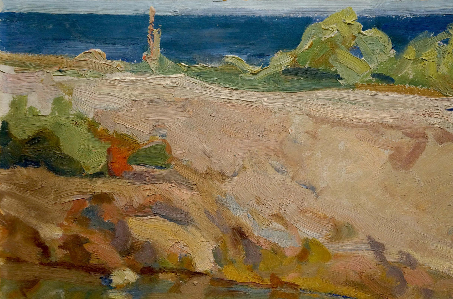 Impressionistic coastal oil painting by Zaichenko Vasily Andrianovich