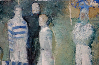 Oil painting portrait of Afanasiev Vladimir Nikolaevich football team