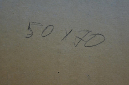Back of Fomin Anatoly Nikiforovich oil painting: 50 x 40 in pencil on beige