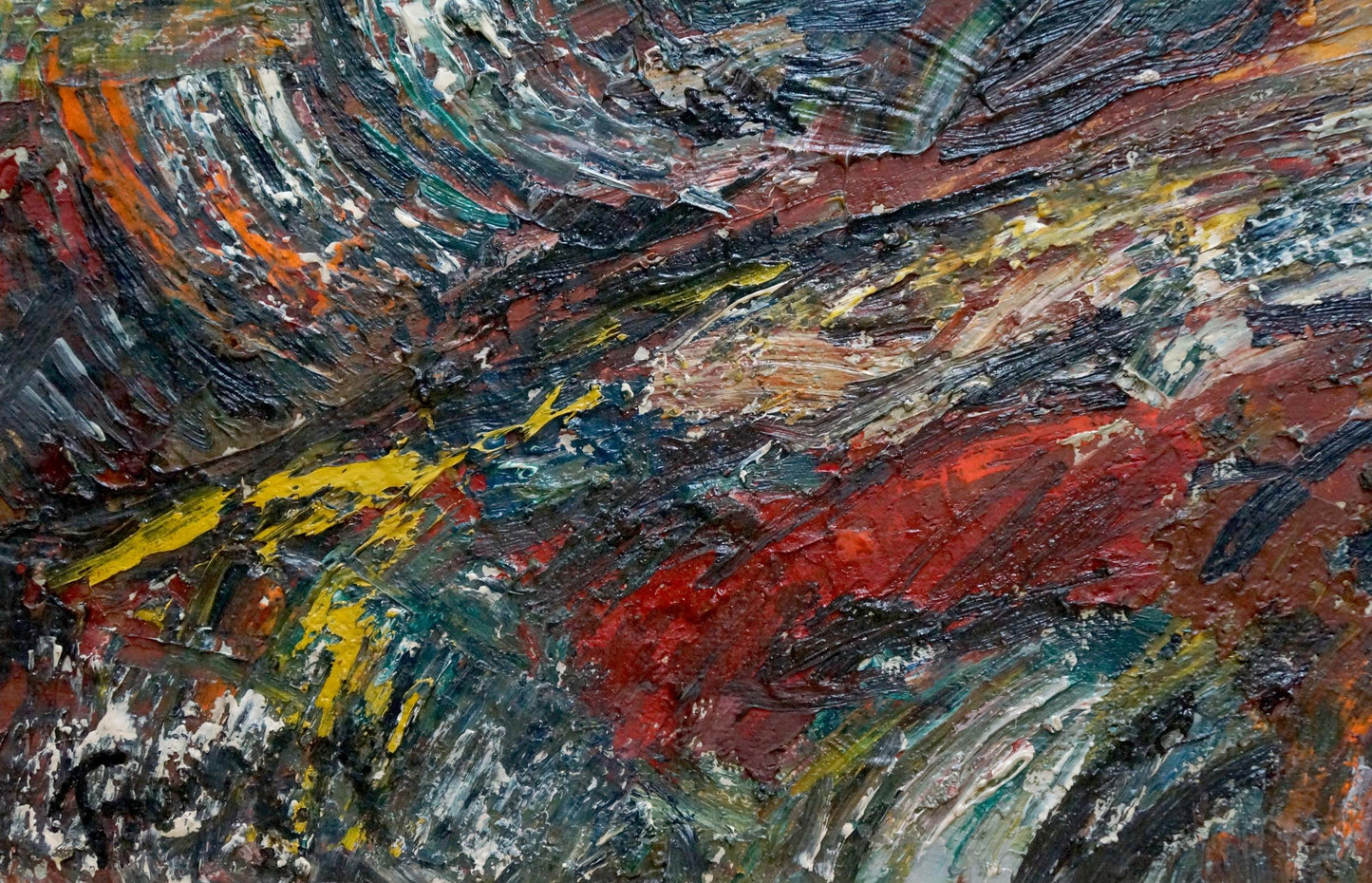 Vibrant abstract oil painting Space Bauer by Vladimir Alexandrovich