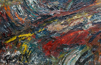 Vibrant abstract oil painting Space Bauer by Vladimir Alexandrovich
