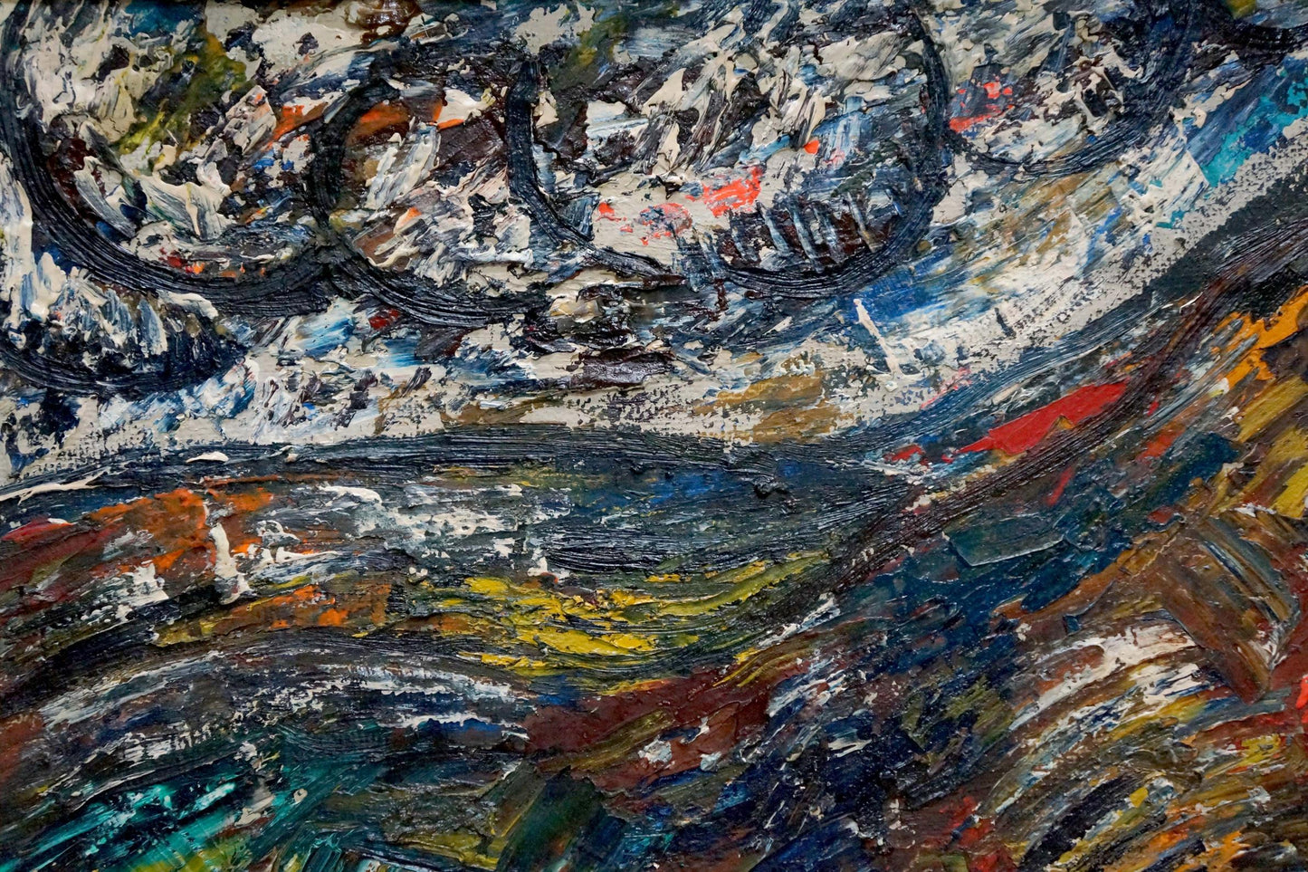 Abstract oil painting Space Bauer by Vladimir Alexandrovich
