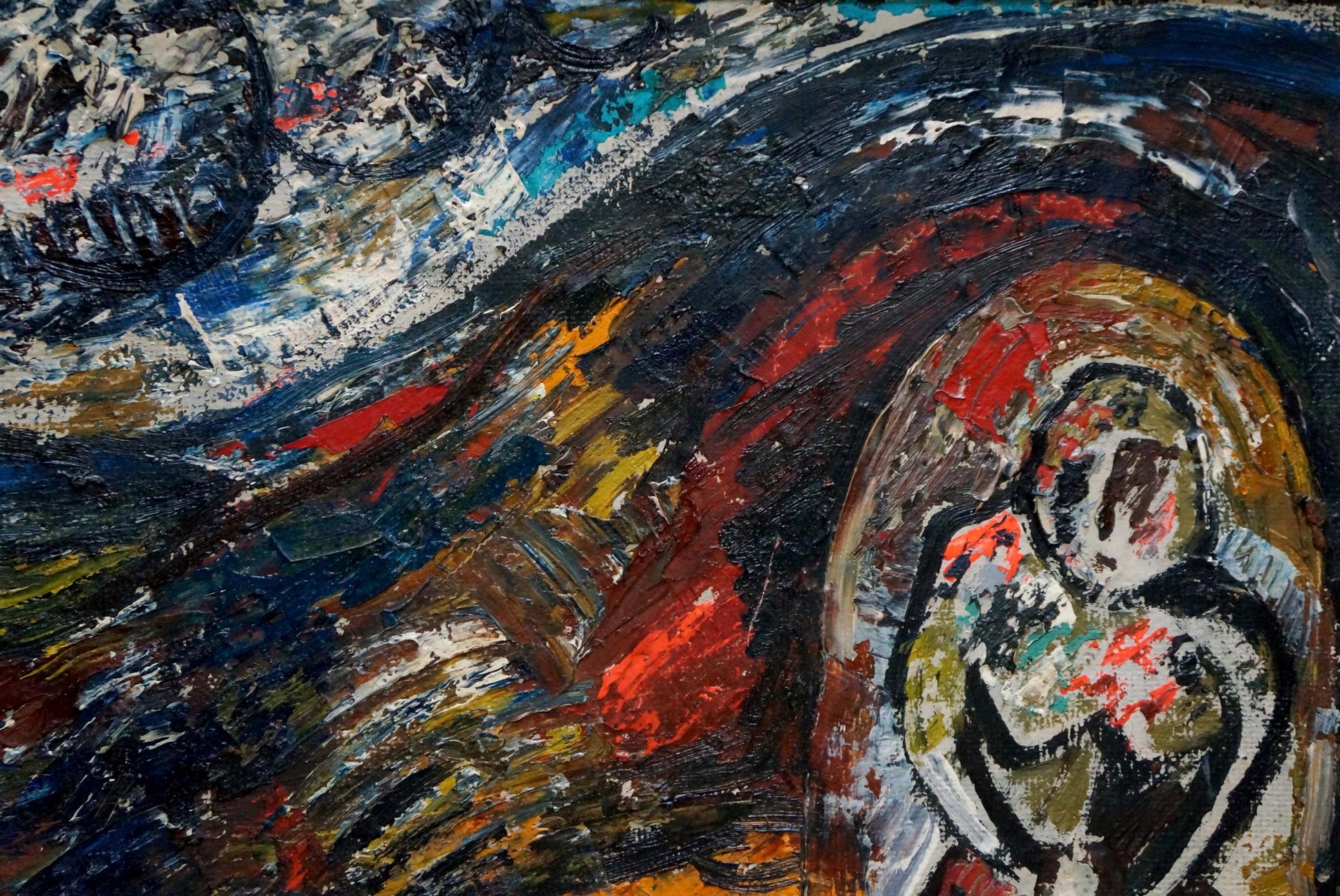 Abstract oil painting Space Bauer by Vladimir Alexandrovich