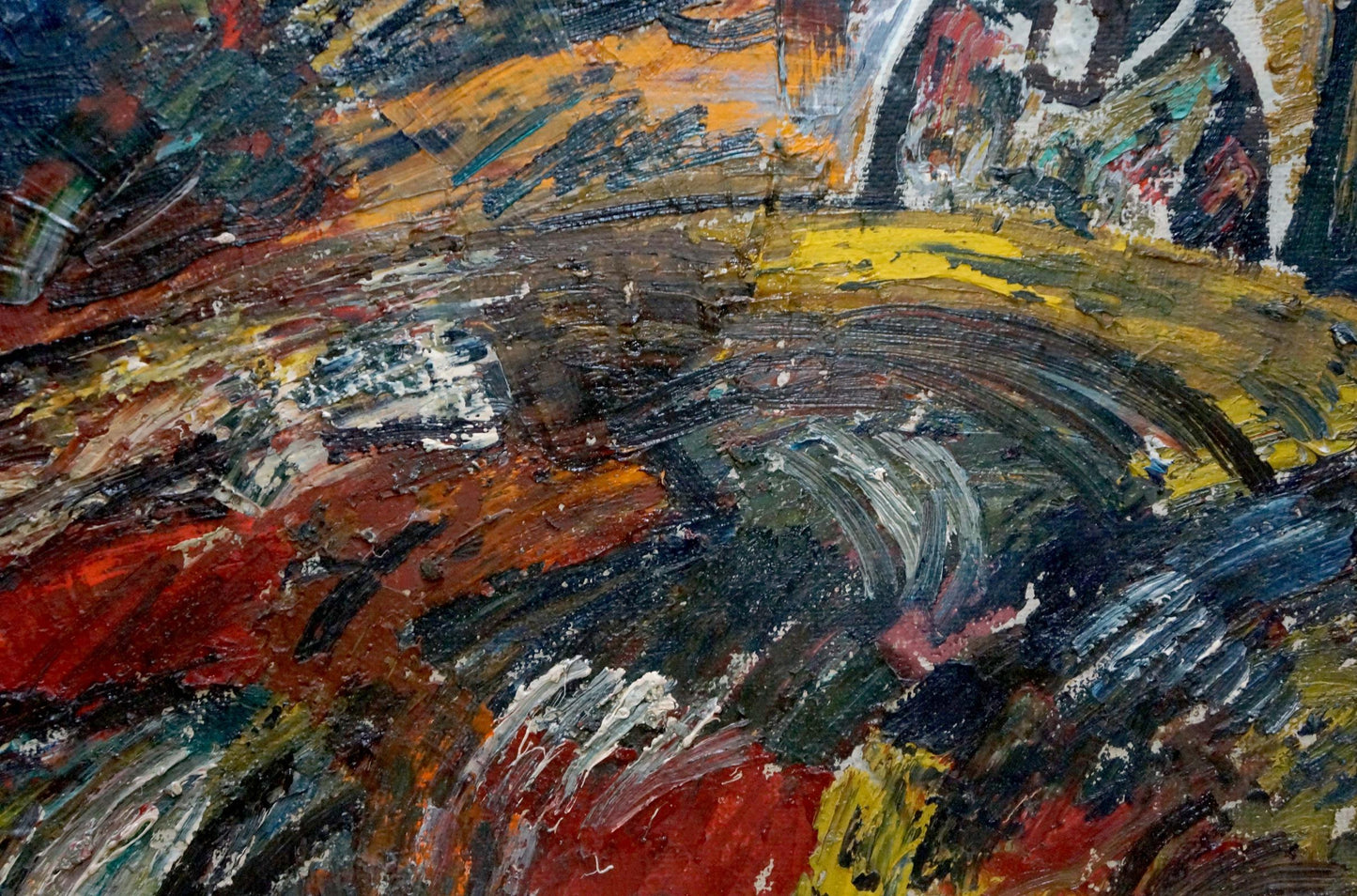 Vibrant abstract oil painting Space Bauer by Vladimir Alexandrovich