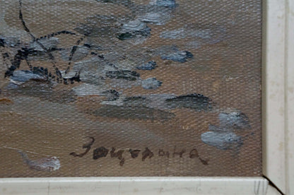 Oil painting Seascape by Zatsepina Zinaida Ilyinichna, textured earth tones
