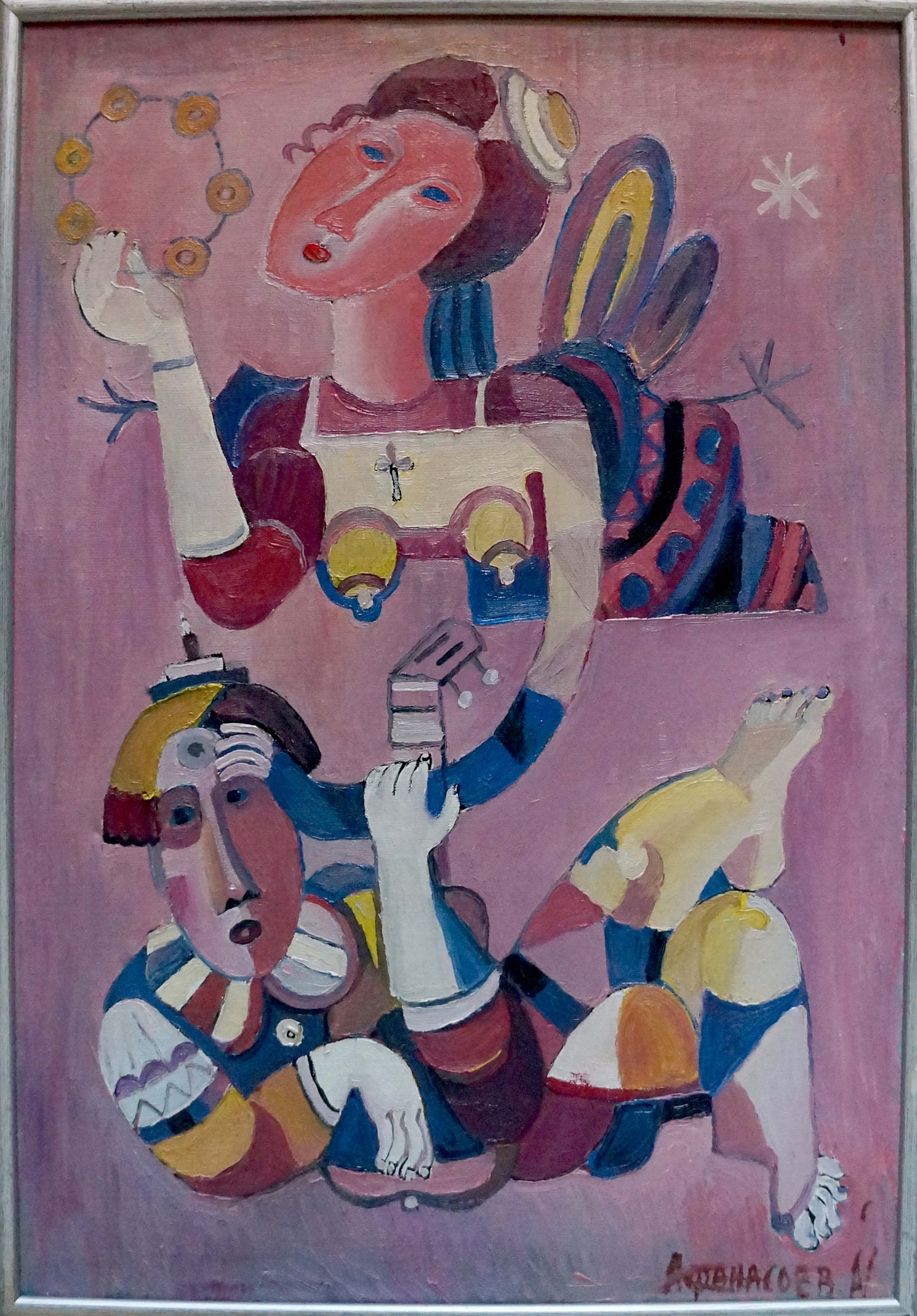 Abstract oil painting Music by Afanasyev Vladimir Nikolaevich, vibrant figures