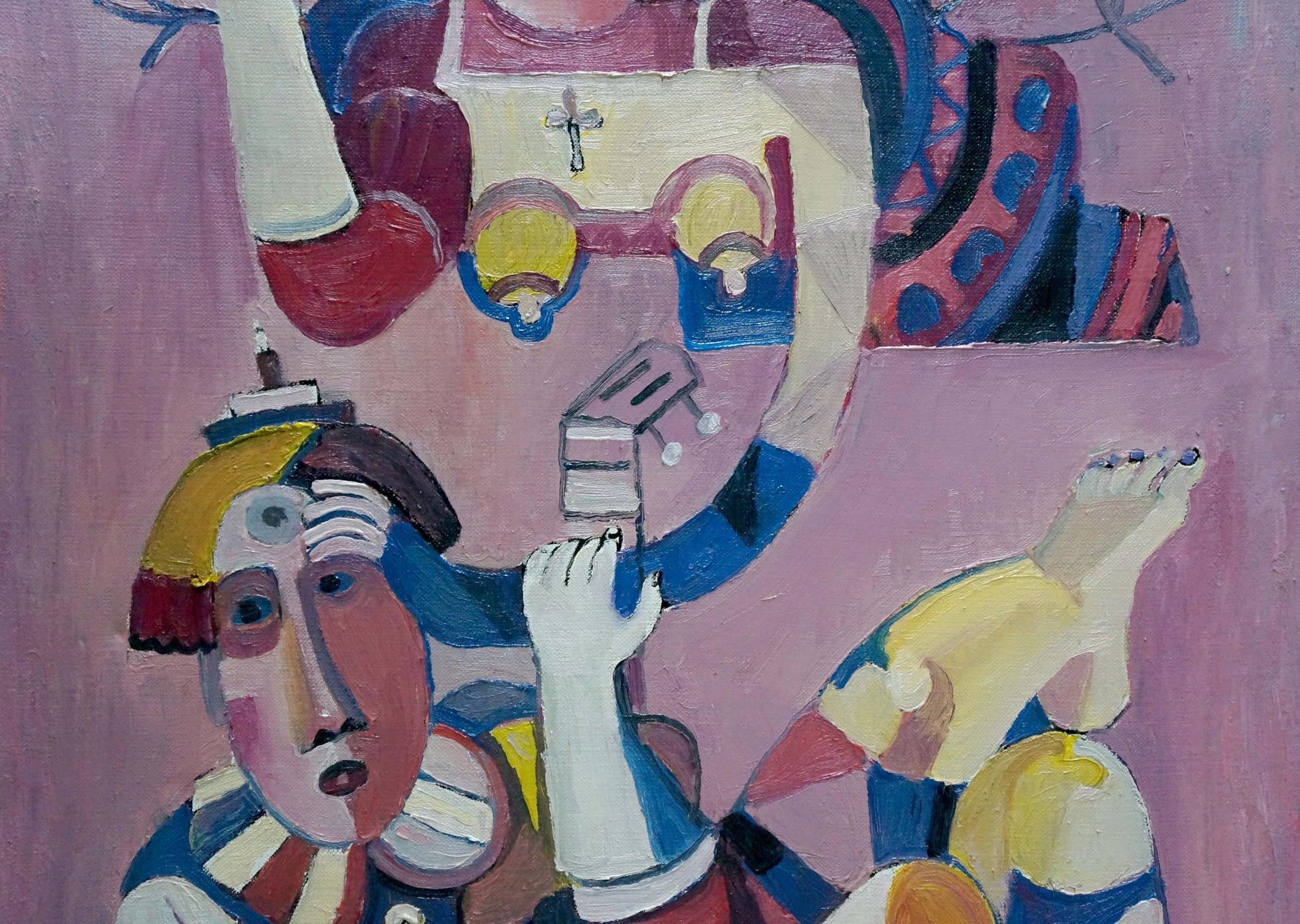 Vibrant abstract oil painting by Afanasyev Vladimir Nikolaevich