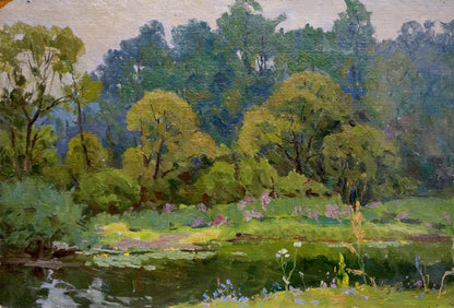 Serene forest oil painting by Kalatsyuk Yakov Alekseevich