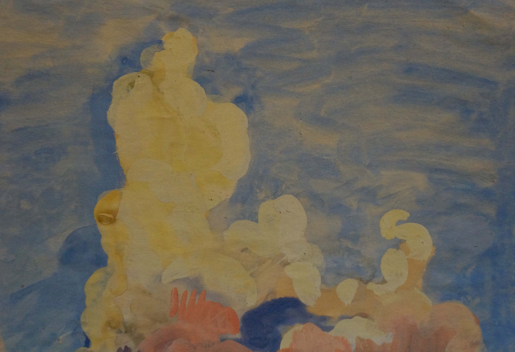 Impressionistic painting of ships off coast by Shavykin Dmitriy Nikolayevich