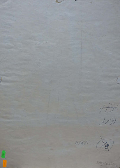 Back of Shavykin Dmitriy Nikolayevich painting ships off coast print on off-white paper