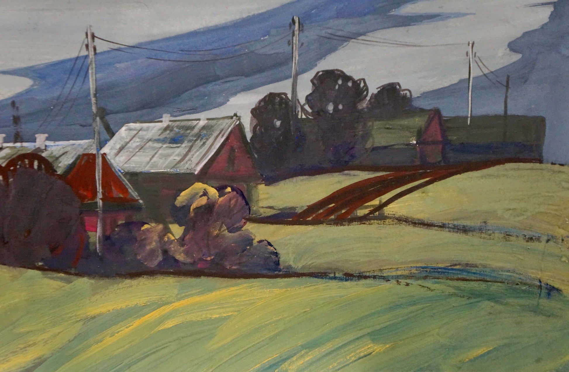 Vibrant impressionist rural landscape by Shariy Anatoly Ivanovich
