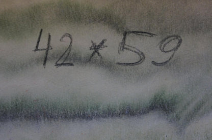 Hand-drawn 42 x 59 sketch on smudged background for Shariy Anatoly Ivanovich urban painting