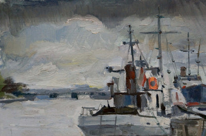 Oil painting In Port
