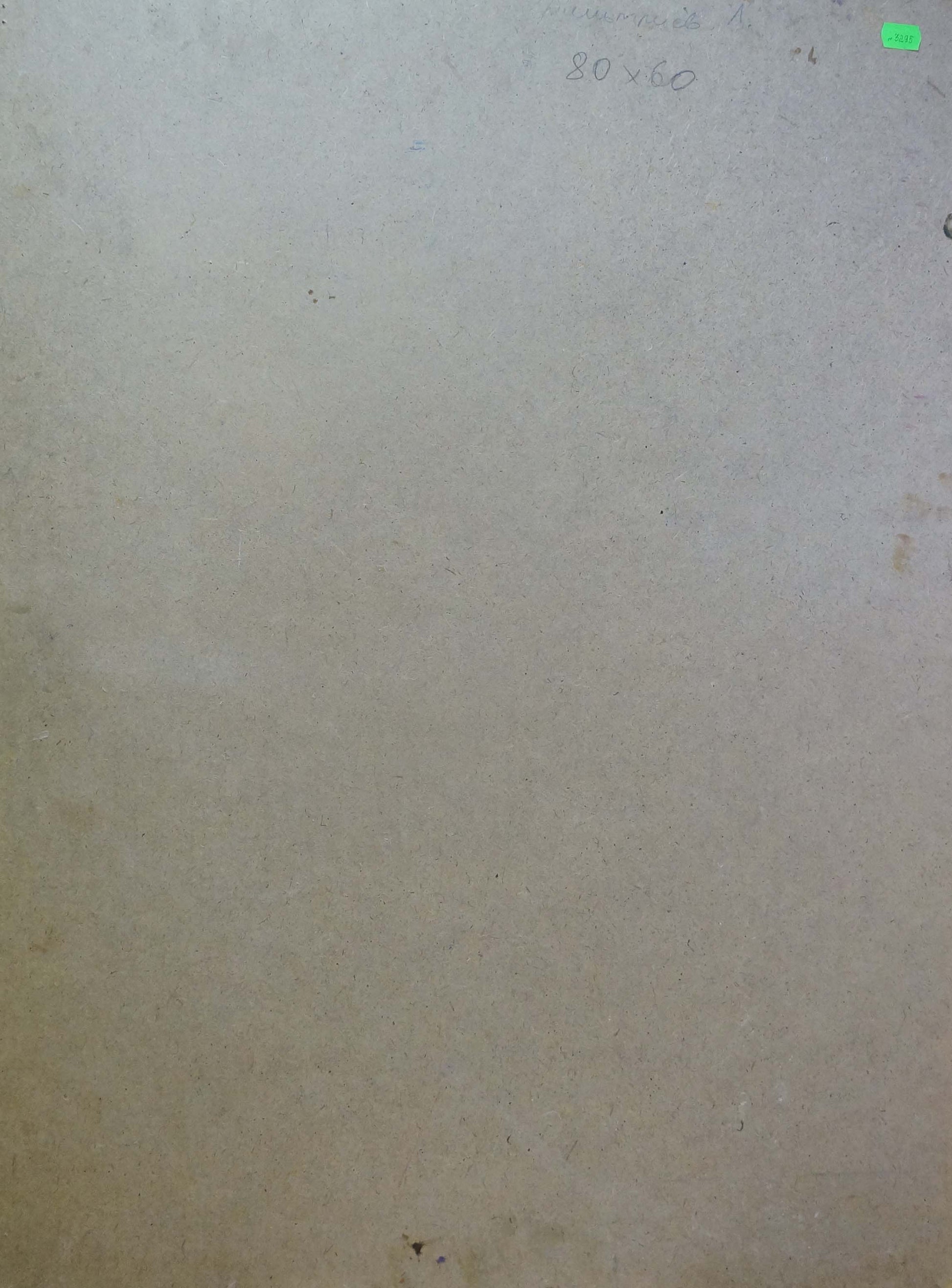 Back of oil painting Still life by Dmitriev Alexander Vladimirovich, off-white textured surface