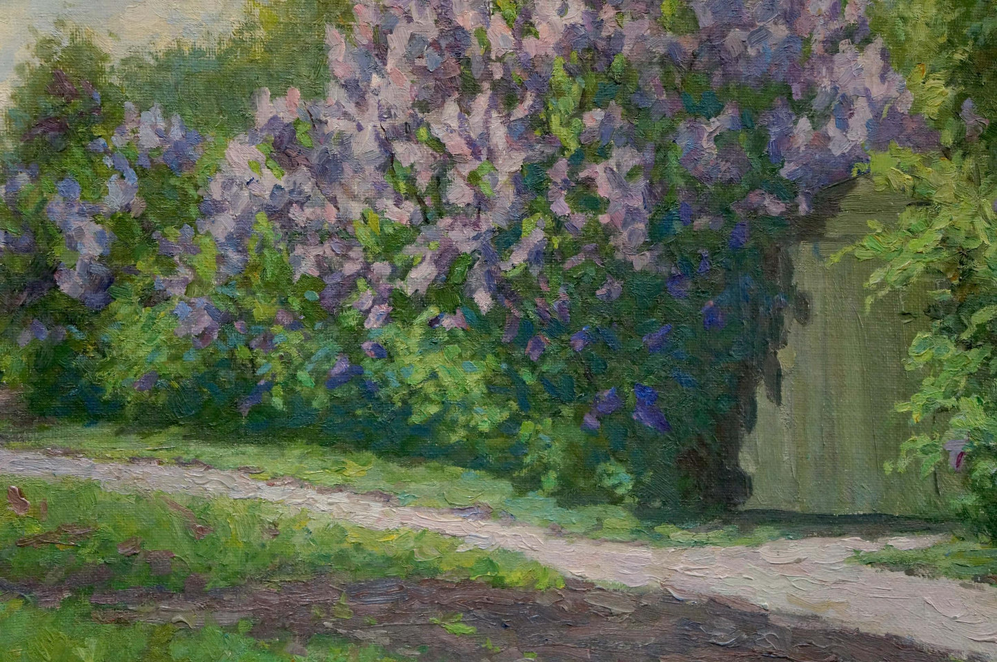 Oil painting of lush lilac blooms by Fedorov Nikolay Alekseevich