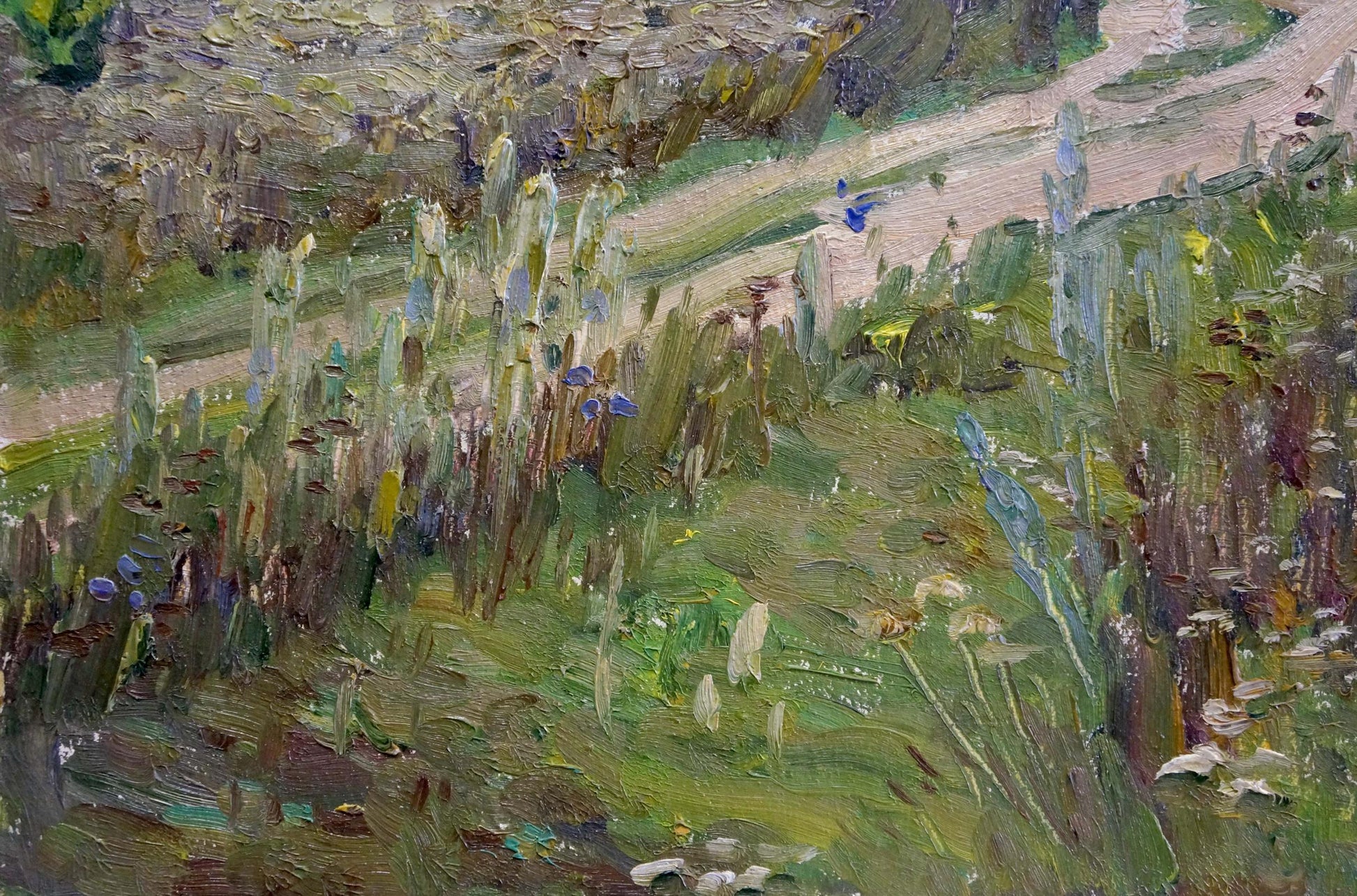 Oil painting Road to the forest by Gantman Moisey Faibovich