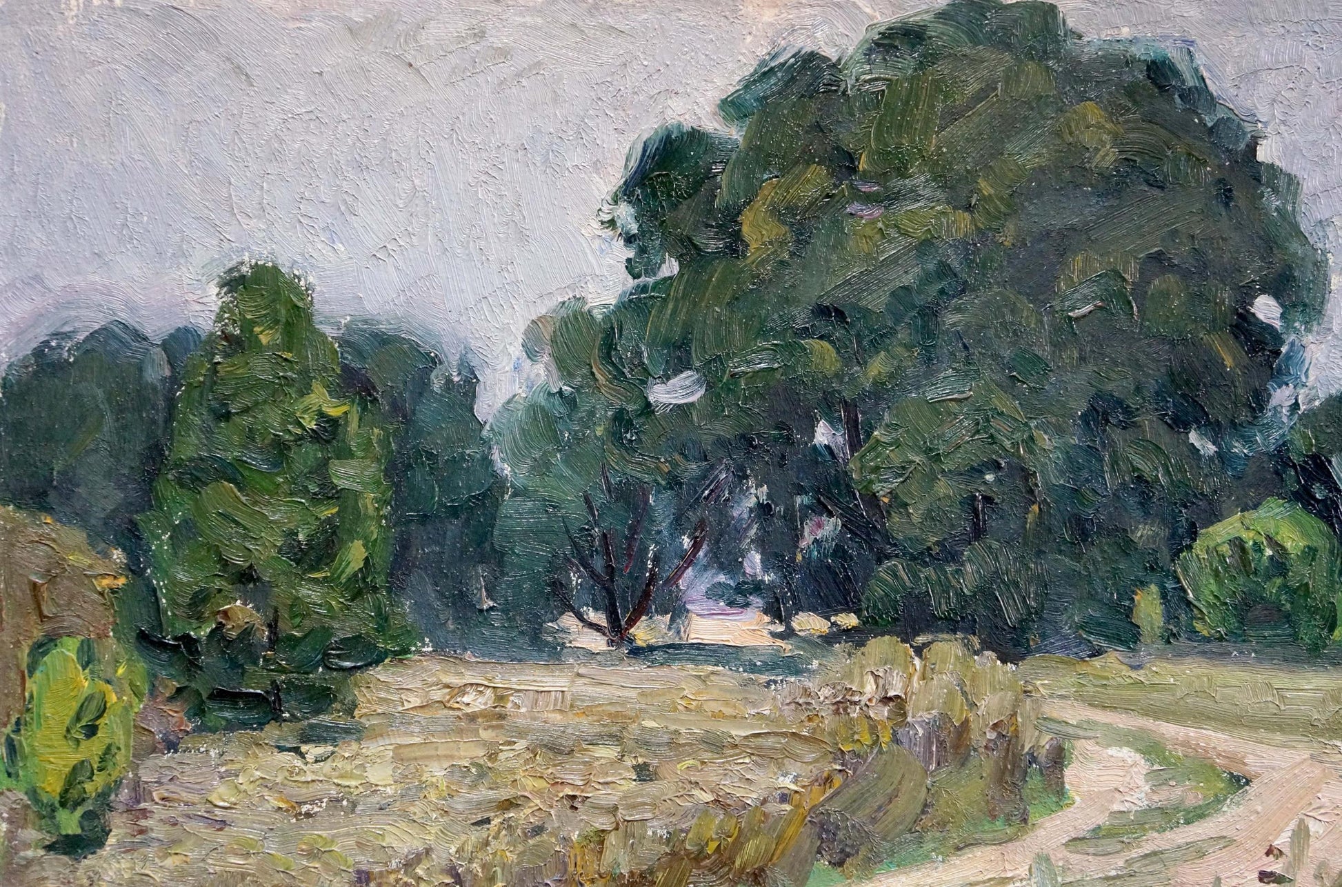 Oil painting Road to the Forest by Gantman Moisey Faibovich