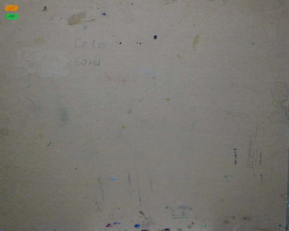 Weathered beige wall with graffiti in Village Kisel oil painting by Ivan Gordeevich