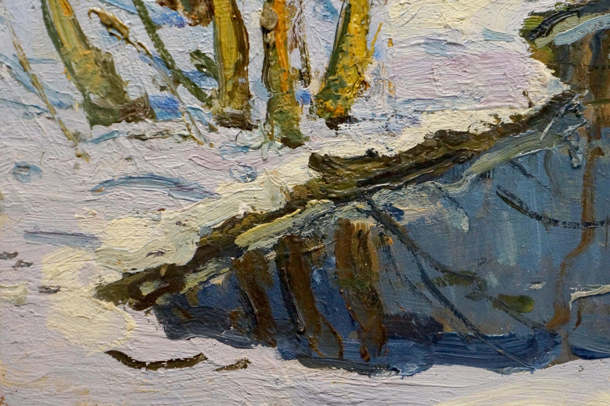 Oil painting Winter landscape by Zhugan Vladimir Alexandrovich