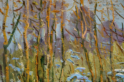 Oil painting Winter landscape by Zhugan Vladimir Alexandrovich
