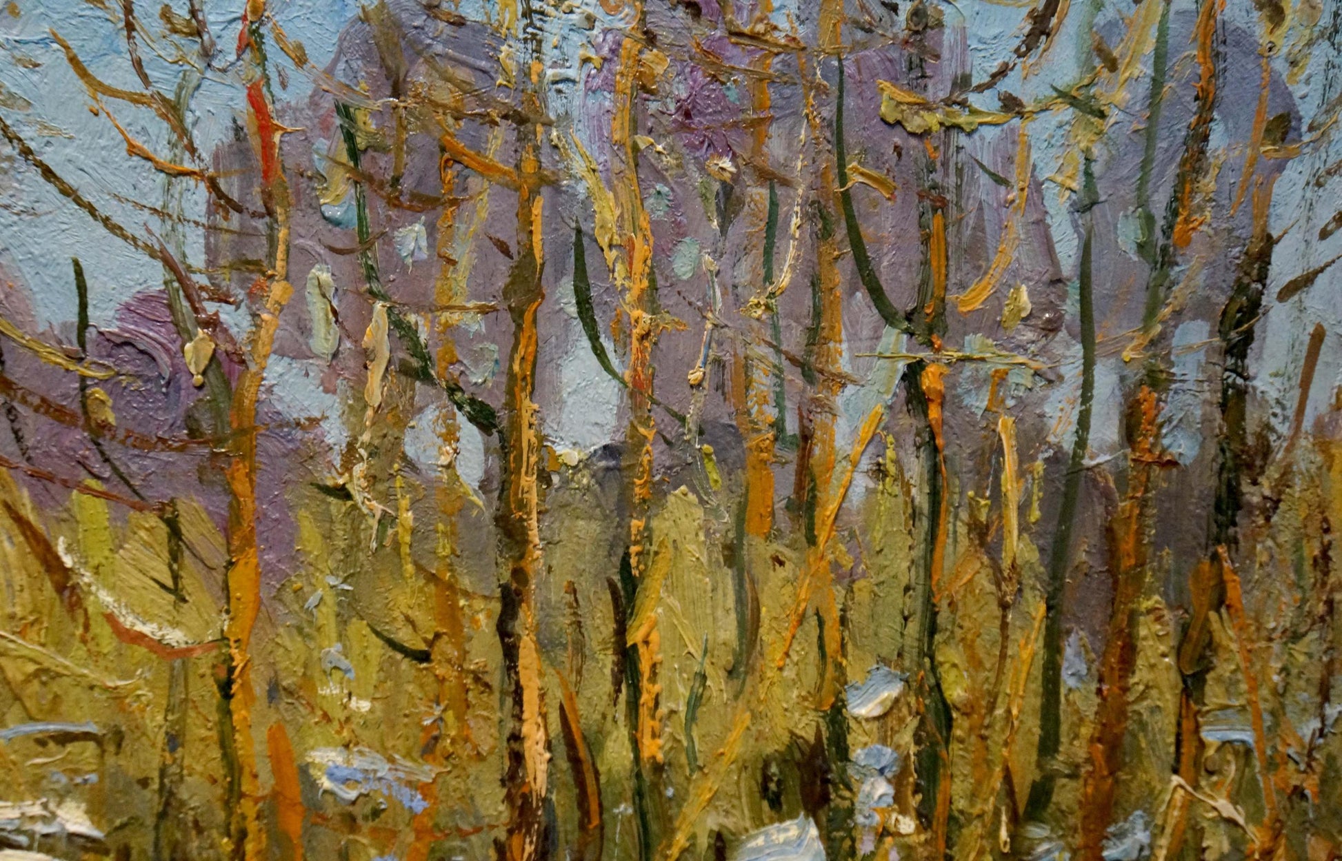 Oil painting Winter landscape by Zhugan Vladimir Alexandrovich