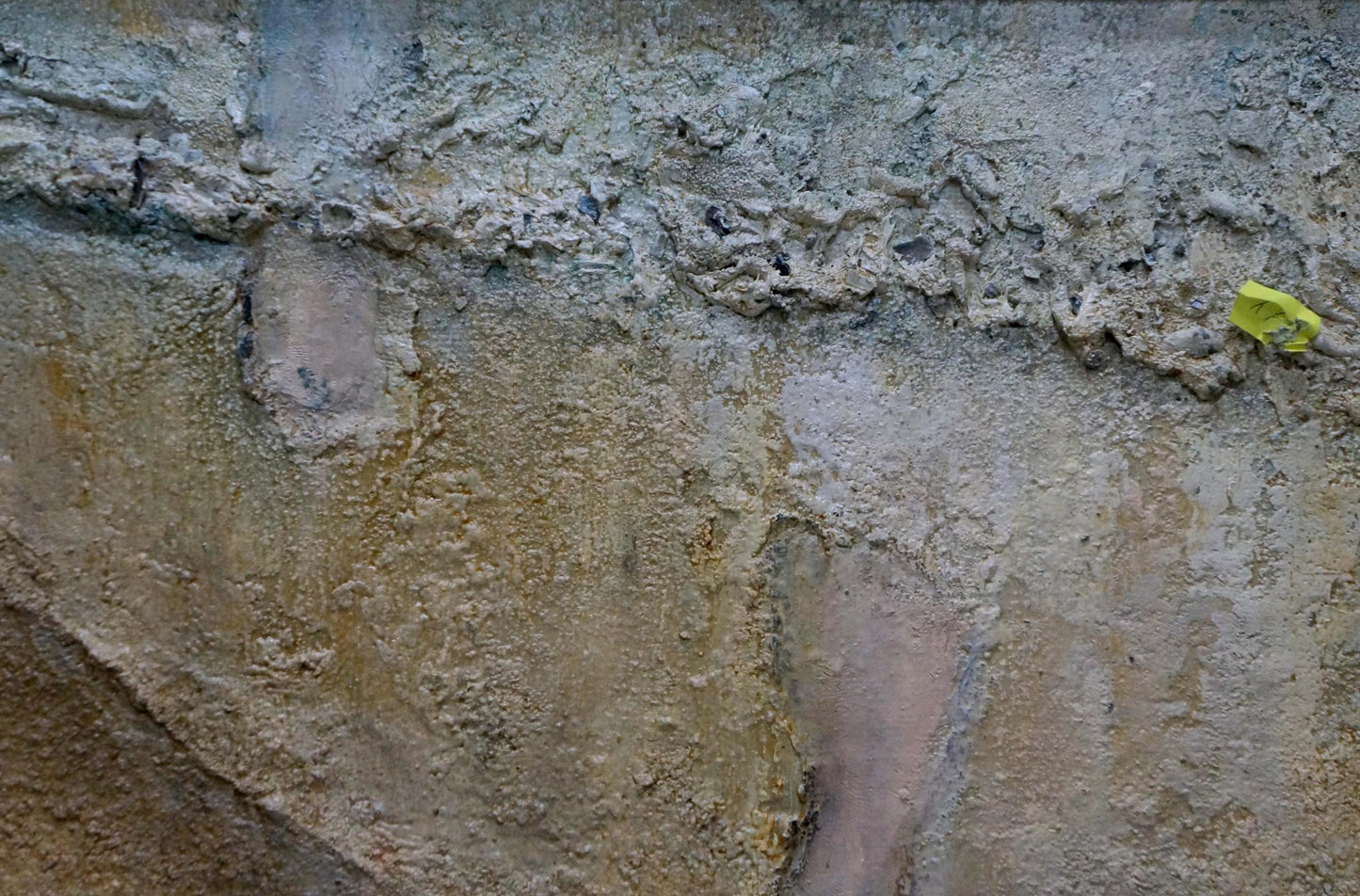 Oil painting Bogolyubov S. Bather on weathered concrete wall