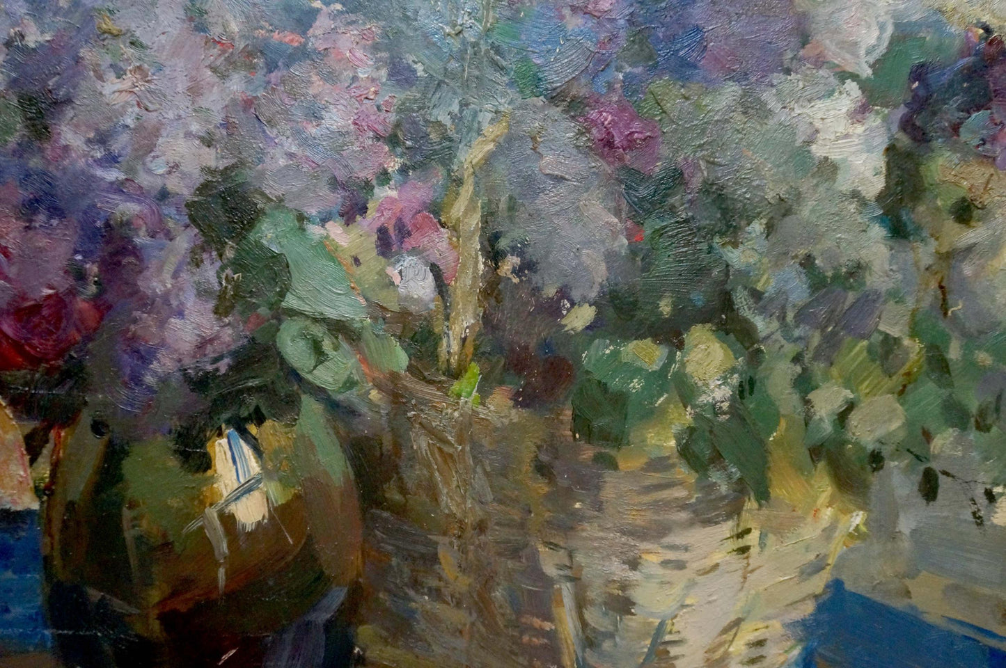 Oil painting by Zvyagintsev Rostislav Mikhailovich: vibrant floral still life