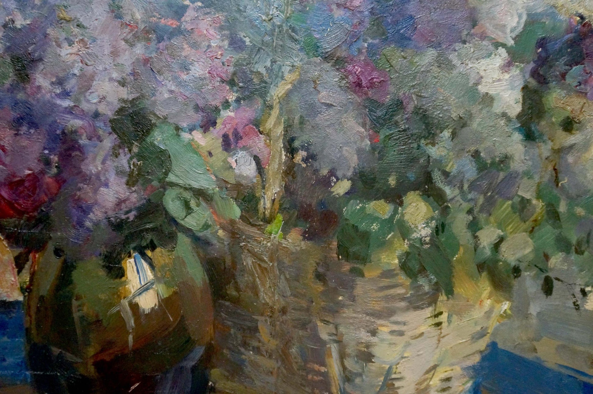 Oil painting by Zvyagintsev Rostislav Mikhailovich: vibrant floral still life