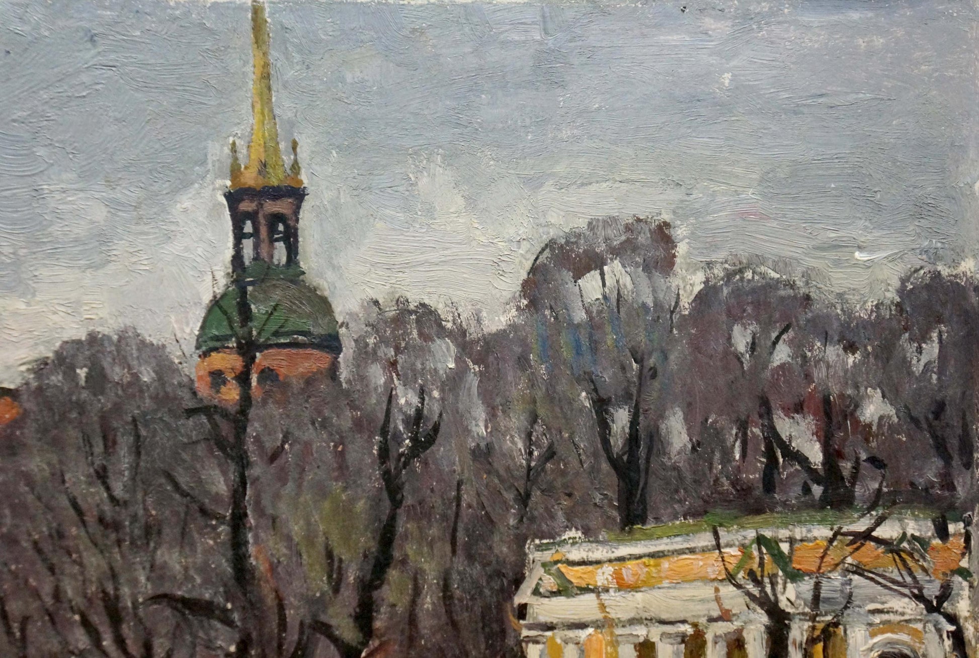 Impressionistic oil painting of Spring L. by Karpov Yuri Fedorovich