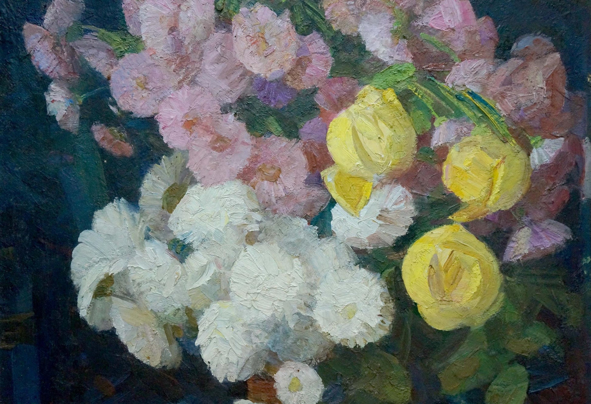 Oil painting of daisies by Kondratyuk Vasily Ivanovich