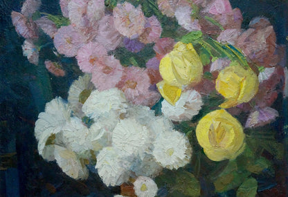 Oil painting of daisies by Kondratyuk Vasily Ivanovich