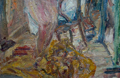 Impressionistic oil painting of female figure by Lebedeva Valentina Nikolaevna