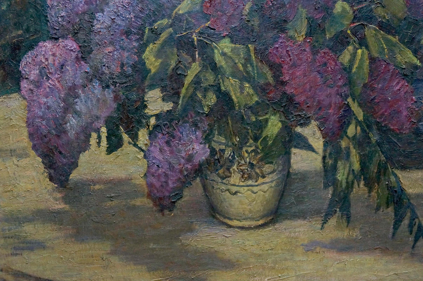 Oil painting of lilac bouquet by Mozok Valery Leontyevich