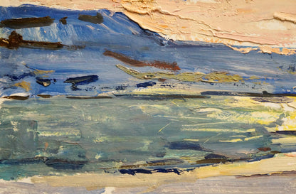 Oil painting Winter in Sednev by Zhugan Vladimir Alexandrovich