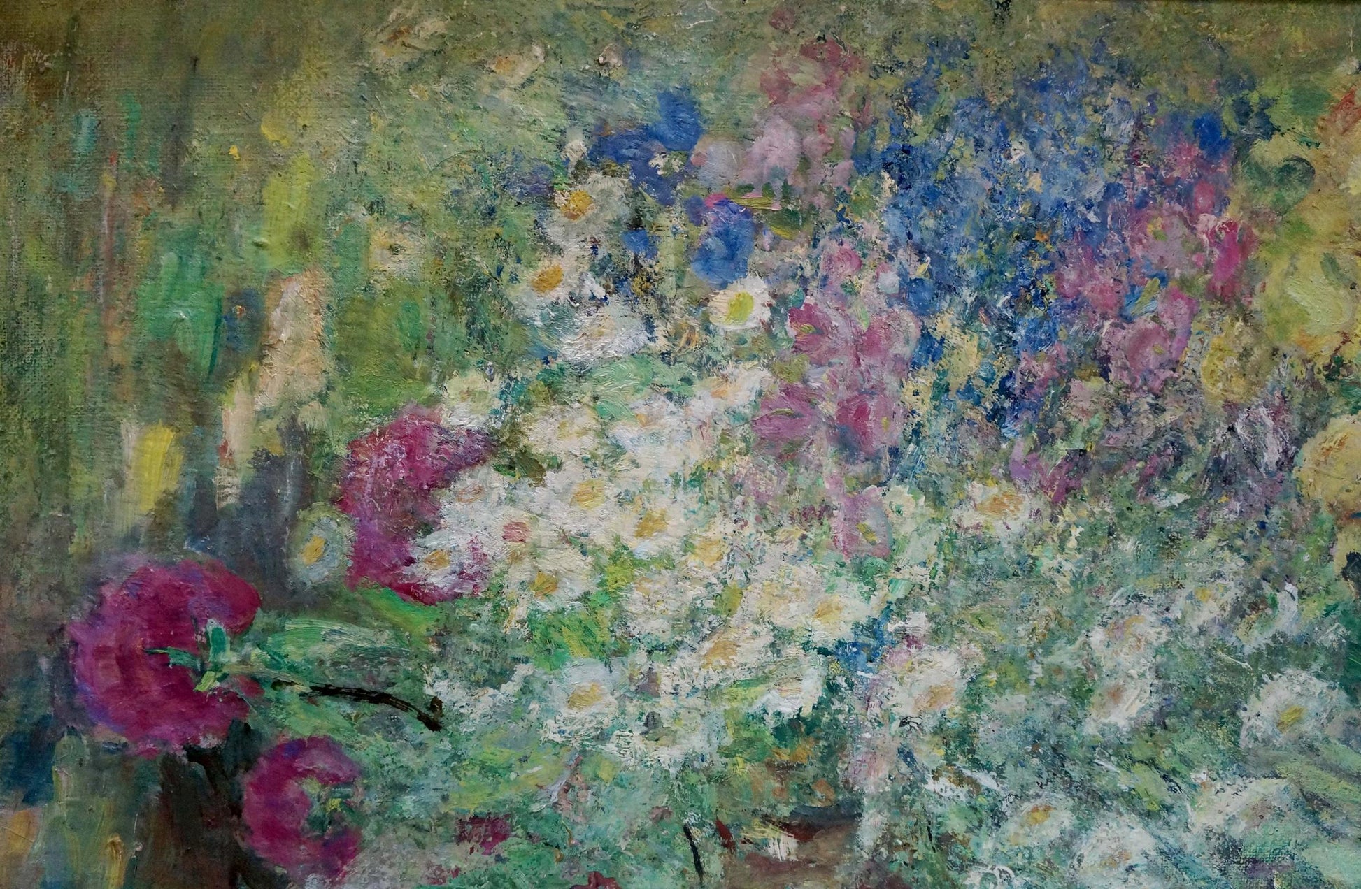 Vibrant impressionist oil painting of June flowers by Naumova Tamara Sergeevna