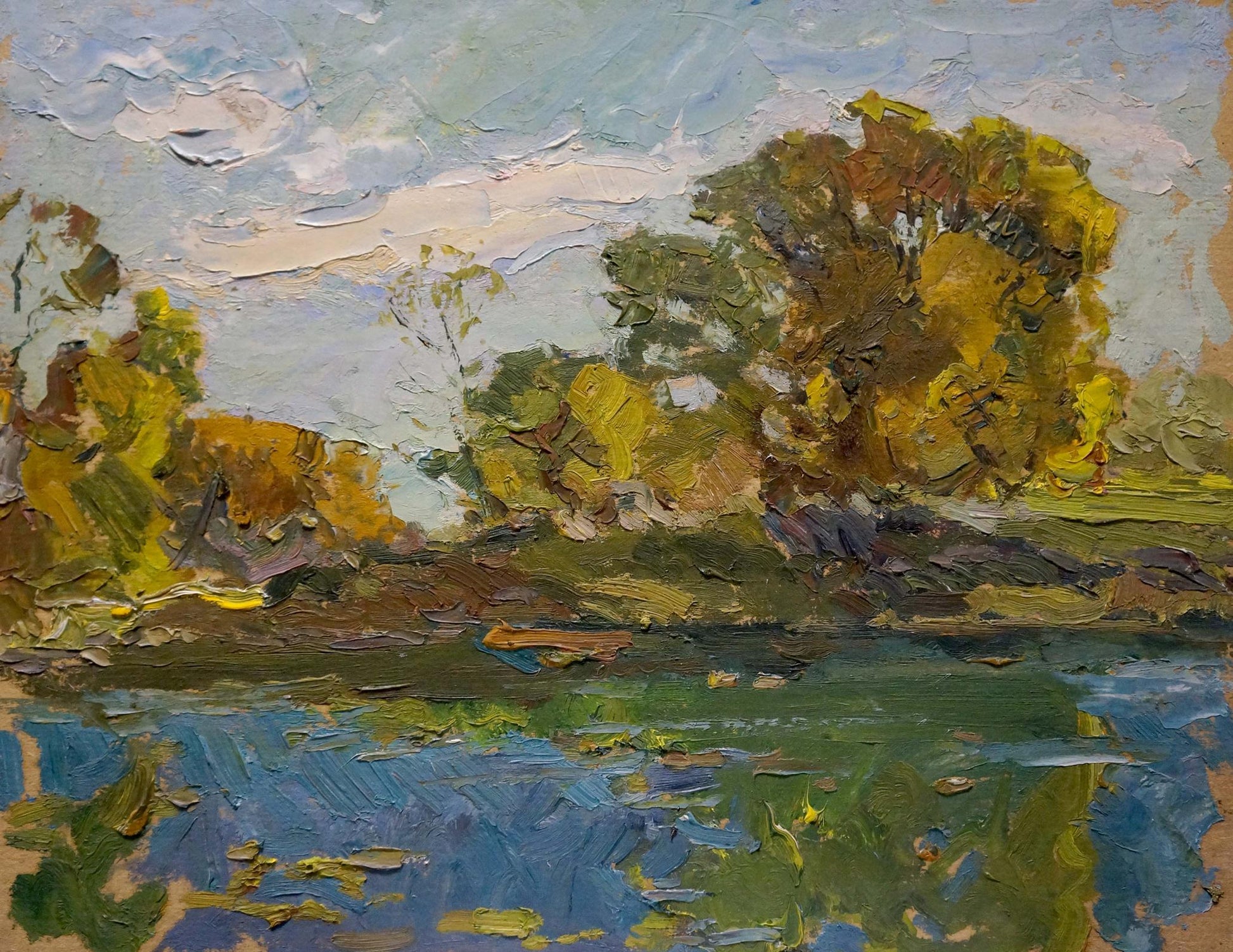 Oil painting The End of the Summer by Sevastyanov Viktor Grigorievich