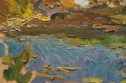 Oil painting The end of the summer by Sevastyanov Viktor Grigorievich