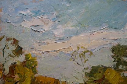 Oil painting The End of the Summer by Sevastyanov Viktor Grigorievich