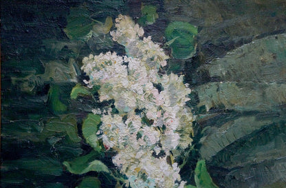 Oil painting of lilac branch by Oleinik Anna Petrovna