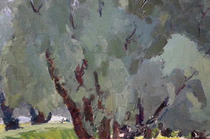 Textured impressionist oil painting of Old Oak by Sevastyanov Viktor Grigorievich