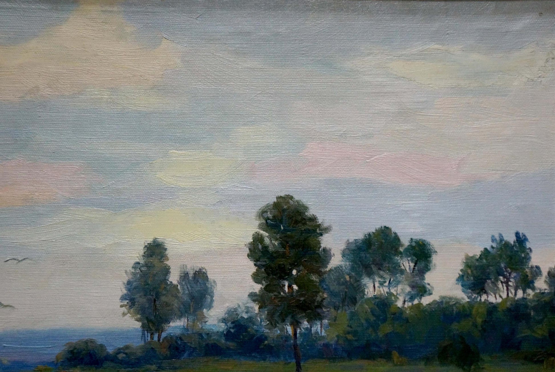 Serene oil painting landscape by Gorbunov Igor Sergeevich