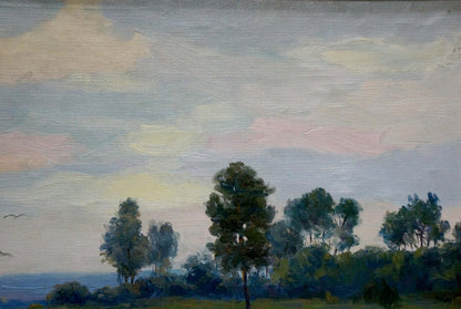 Serene oil painting landscape by Gorbunov Igor Sergeevich