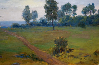 Serene impressionistic oil landscape by Gorbunov Igor Sergeevich