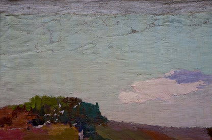 Oil painting Twilight Time by Viktor Grigorievich Sevastyanov